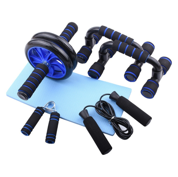 PlaySure Functional Training Device Fitness Set - Blue with Double narrow wheels