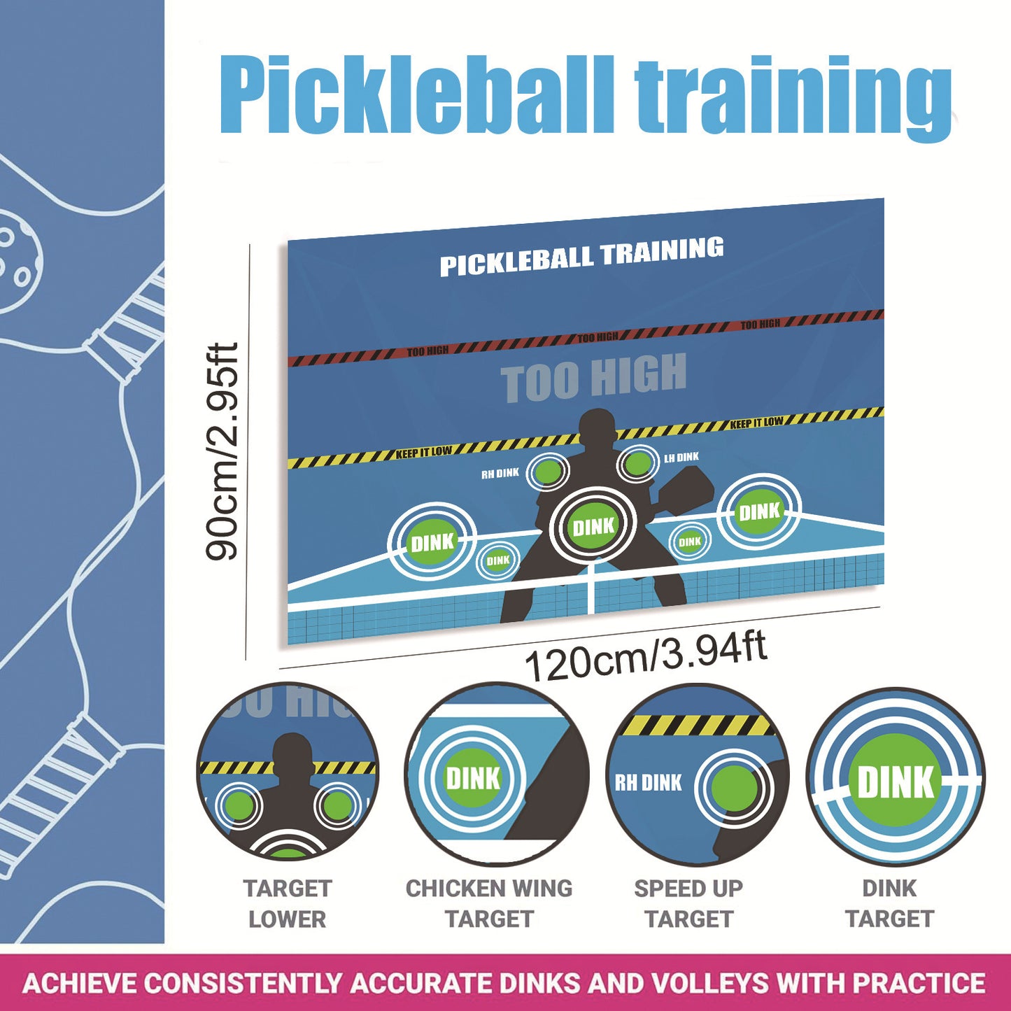 PlaySure Pickleball Training Set