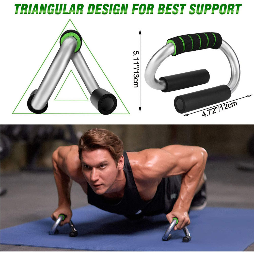 PlaySure Functional Training Device Fitness Set - Black with Single wide wheel with tire-like tread